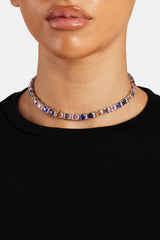 7mm Iced CZ Square Tennis Choker