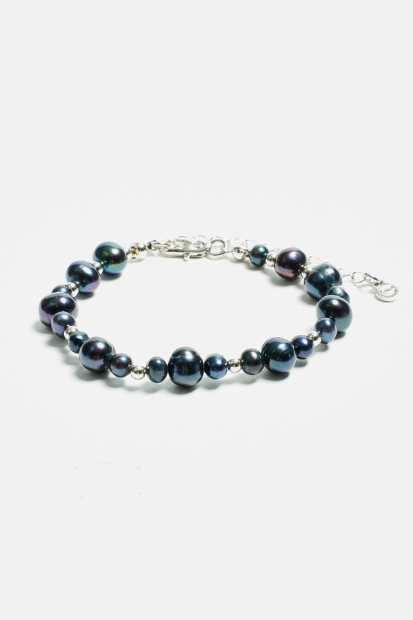 8mm Freshwater Black Pearl Bracelet