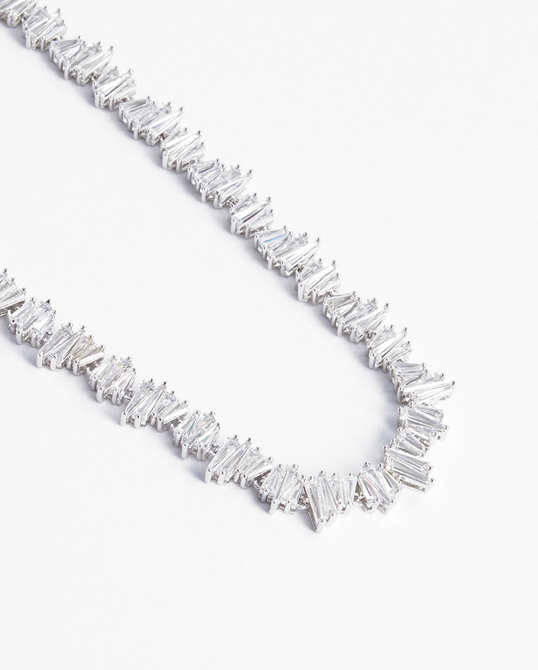 8mm Iced Cluster Toggle Tennis Necklace