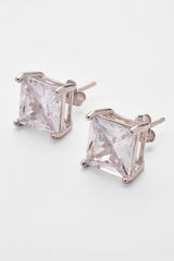 8mm Iced Stud Earrings