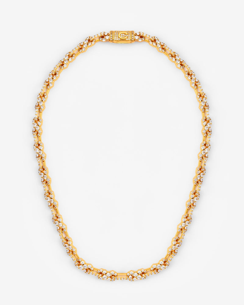 8mm Iced Infinity Chain - Gold