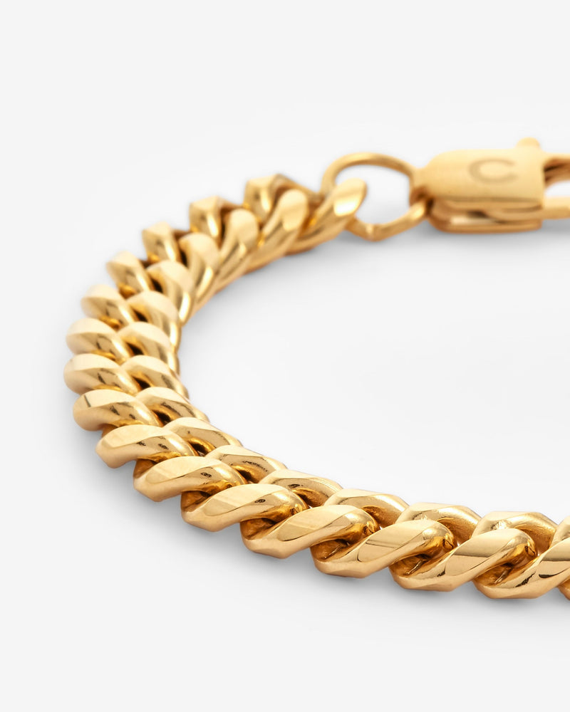 8mm Miami Cuban Link Bracelet - Gold