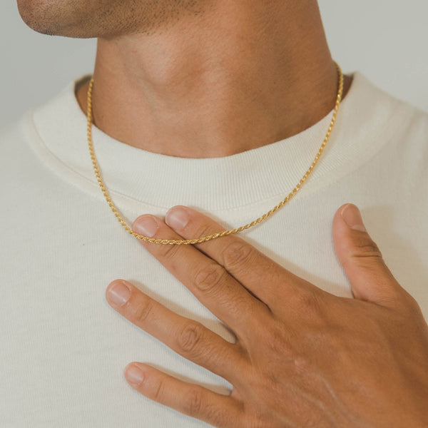 Mens Rope Chains | Men's Gold Rope Chains – Cernucci US