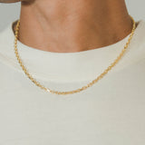 925 3.5 Hermes Link Chain - Gold - Cernucci