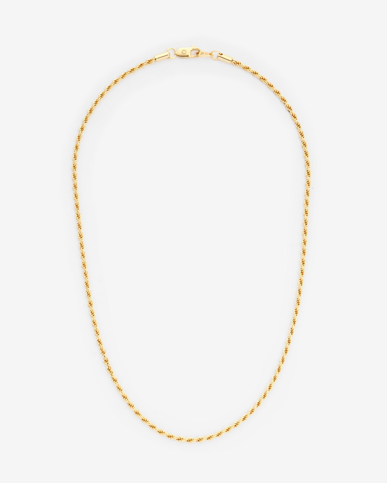925 3mm Rope Chain - Gold