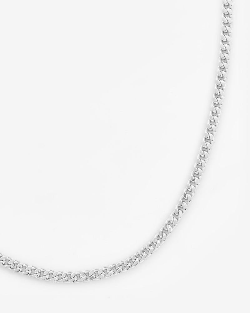 925 2.5mm Micro Cuban Chain - Silver