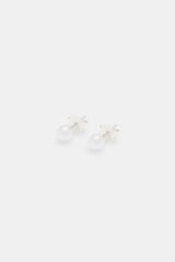 925 4mm Freshwater Pearl Round Stud Earrings