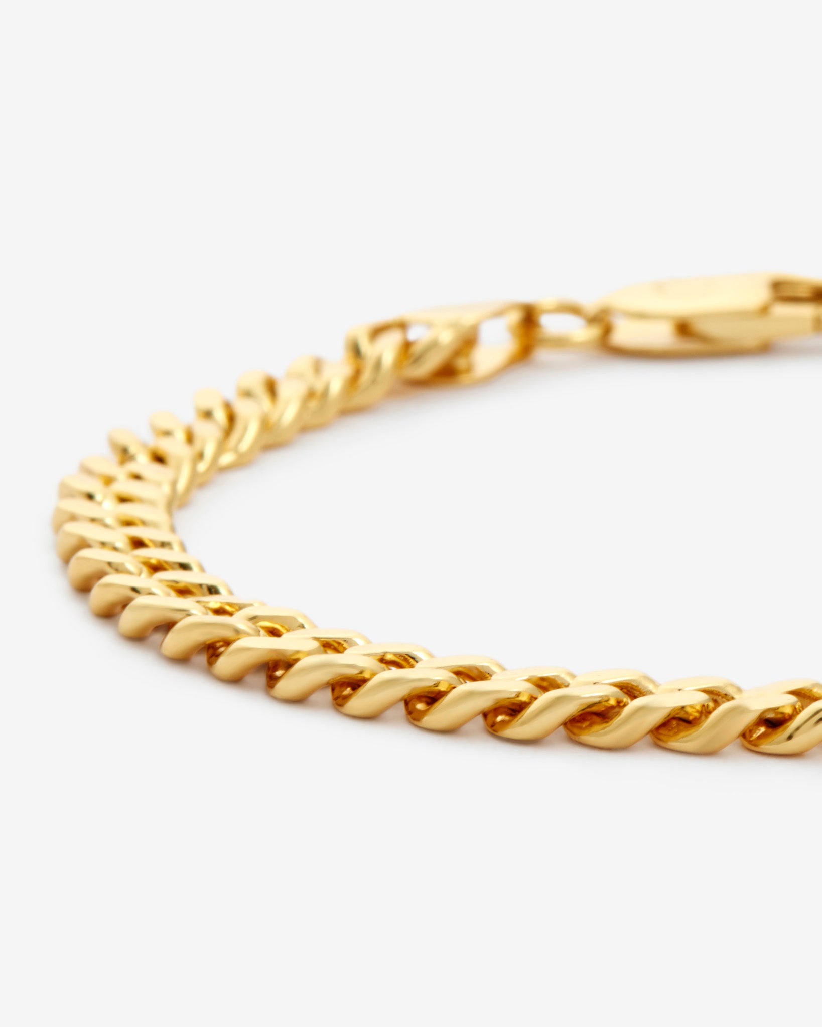 925 5mm Cuban Bracelet - Gold – Cernucci US