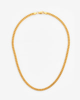 925 5mm Cuban Chain - Gold