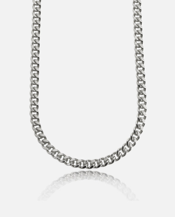 925 5mm Cuban Chain - Silver - Cernucci