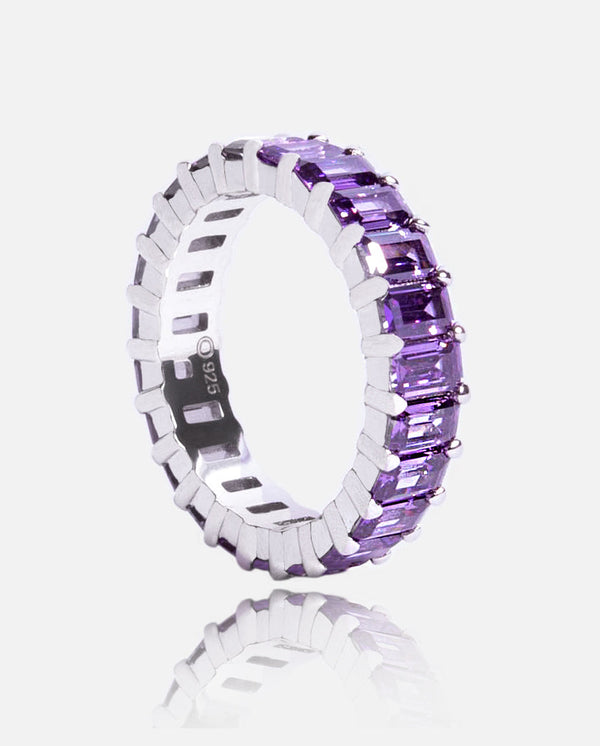 3mm Baguette Ring - Deep Purple