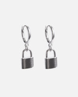 925 Padlock Earrings