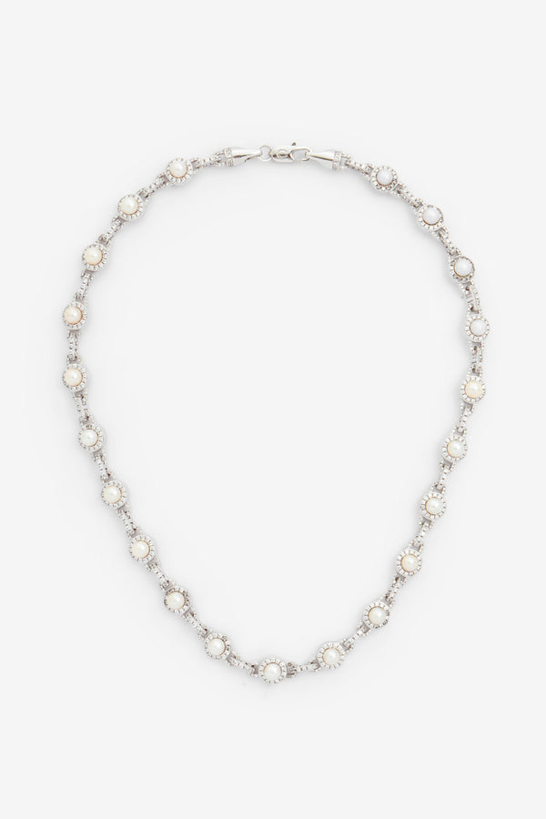 9mm Iced & Freshwater Pearl Chain