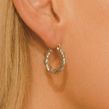 Twisted Hoop Earrings