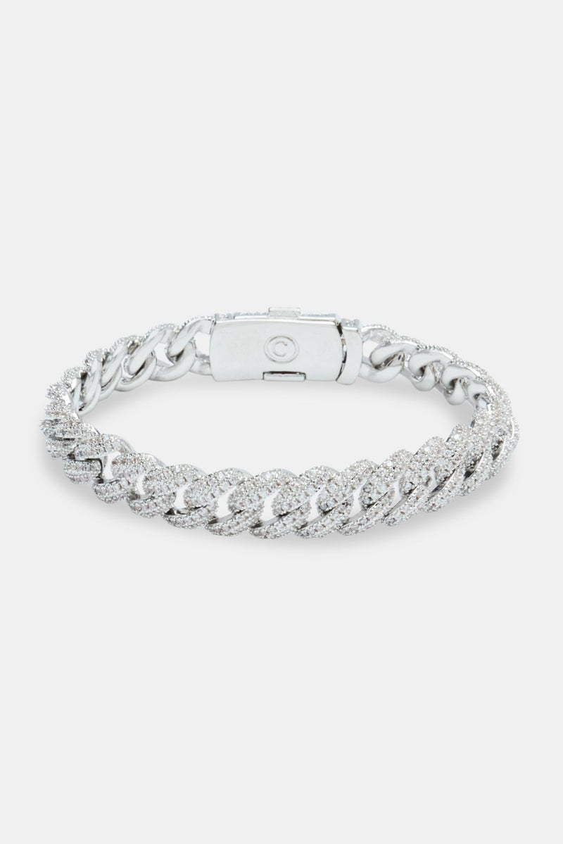 10mm Iced Cuban Link Bracelet