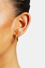 2 Pack Polished Hoop Earrings