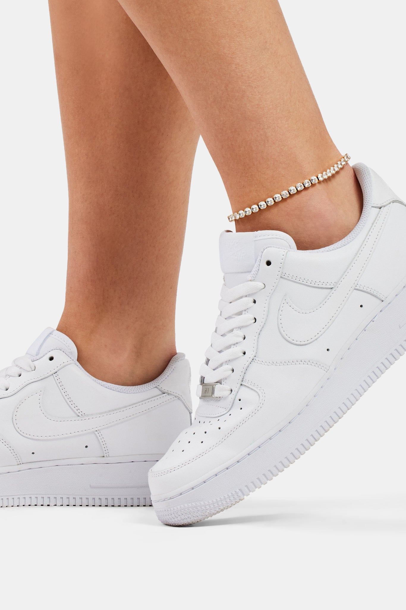 5mm Iced Tennis Anklet - Gold