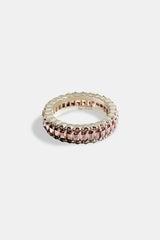 Baguette Band Ring - Dusky Pink