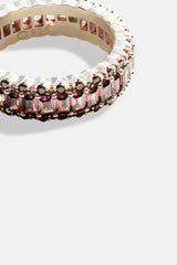 Baguette Band Ring - Dusky Pink