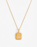 Butterfly Embossed Necklace - Gold