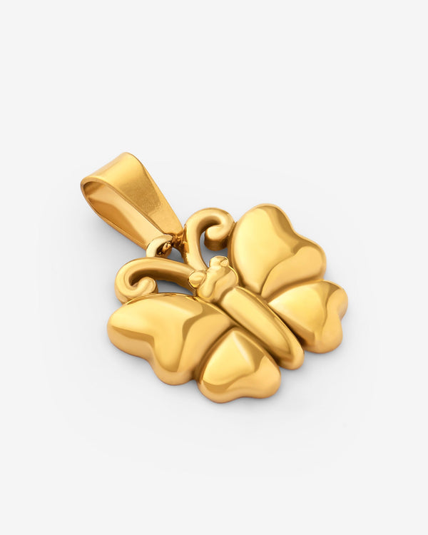 3D Butterfly Pendant - Gold