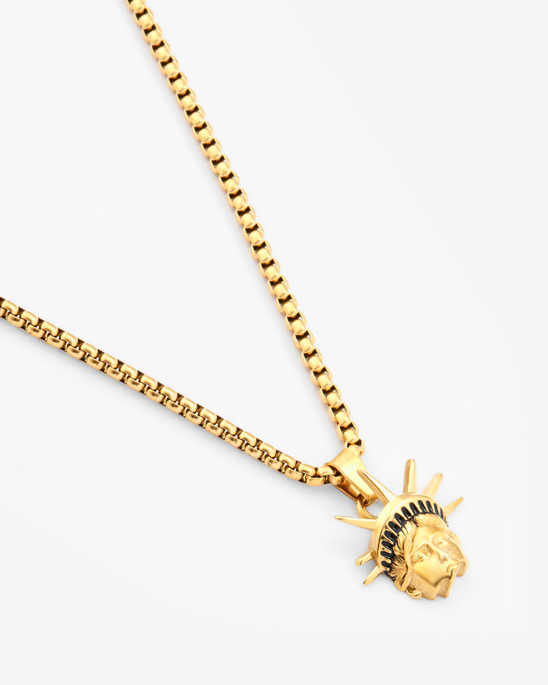 Broken Liberty Necklace - Gold
