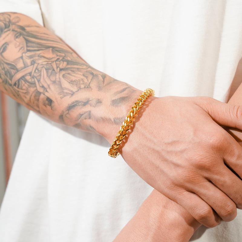 6mm Franco Bracelet - Gold