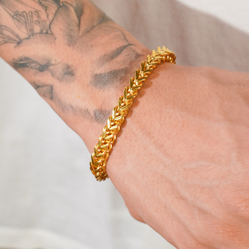 6mm Franco Bracelet - Gold