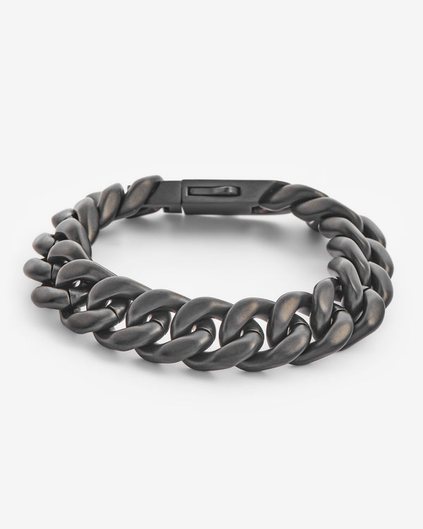 Coated Cuban Bracelet - Black