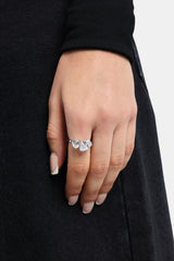 Heart Stone Ring - White