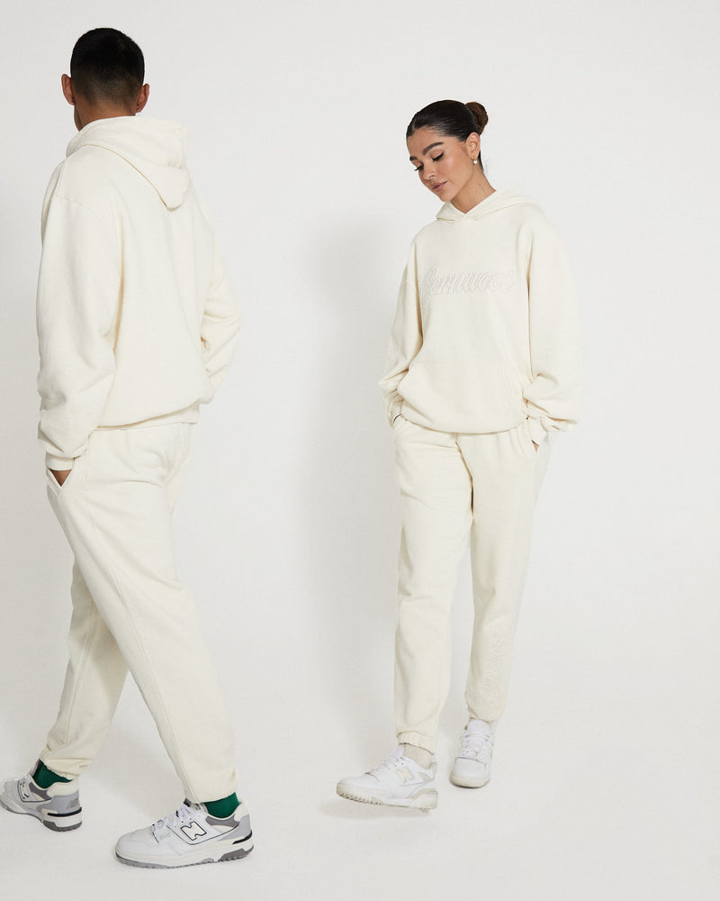 Cernucci Embroidered Jogger - Ecru