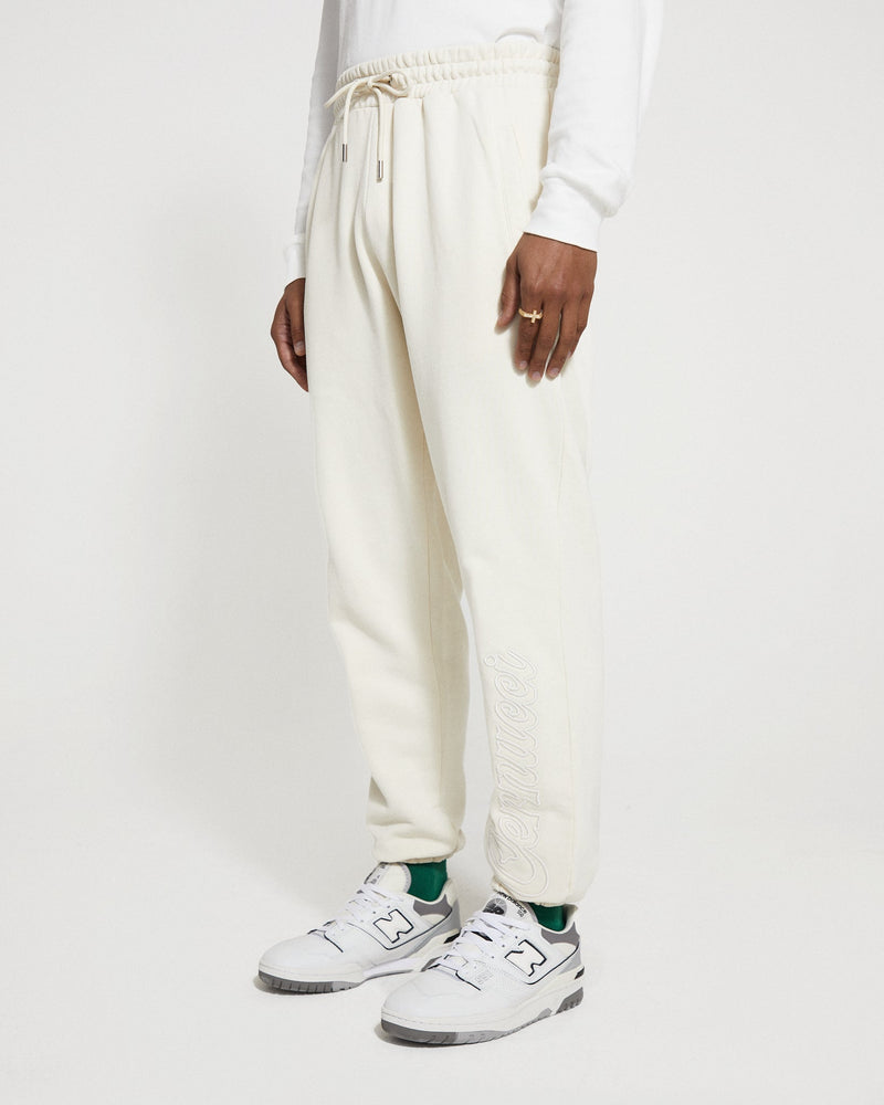 Cernucci Embroidered Jogger - Ecru