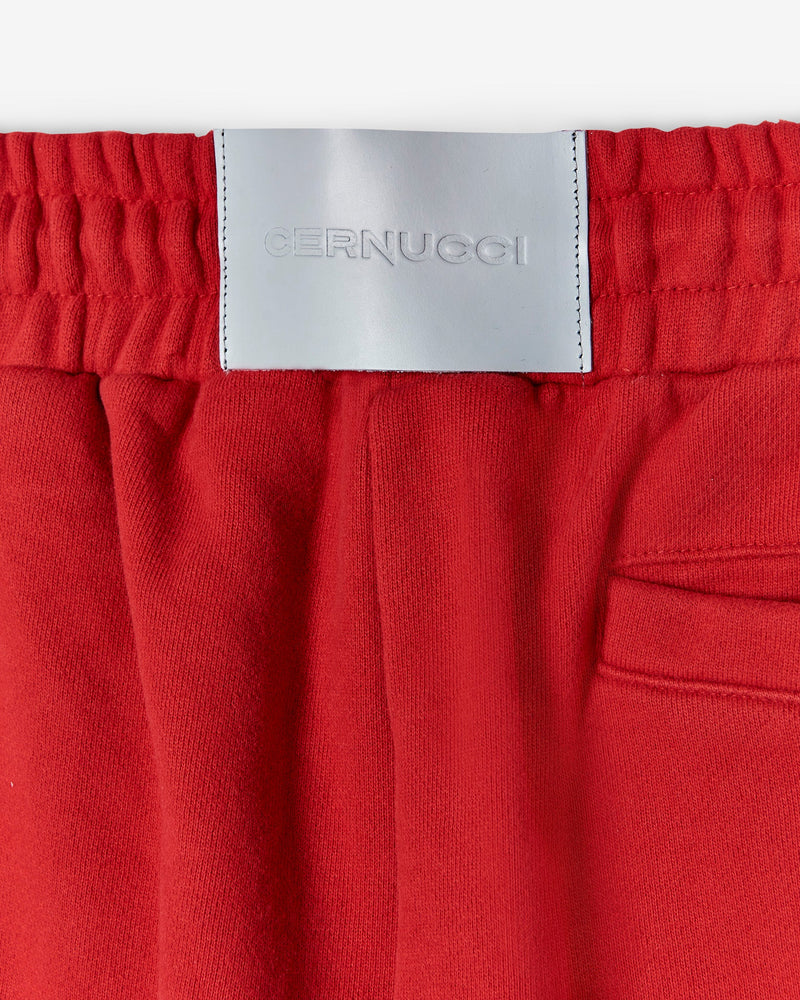 Cernucci Embroidered Jogger - Red