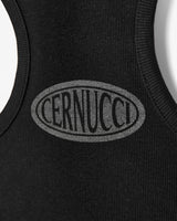 Cernucci Logo Super Crop Racer Vest - Black