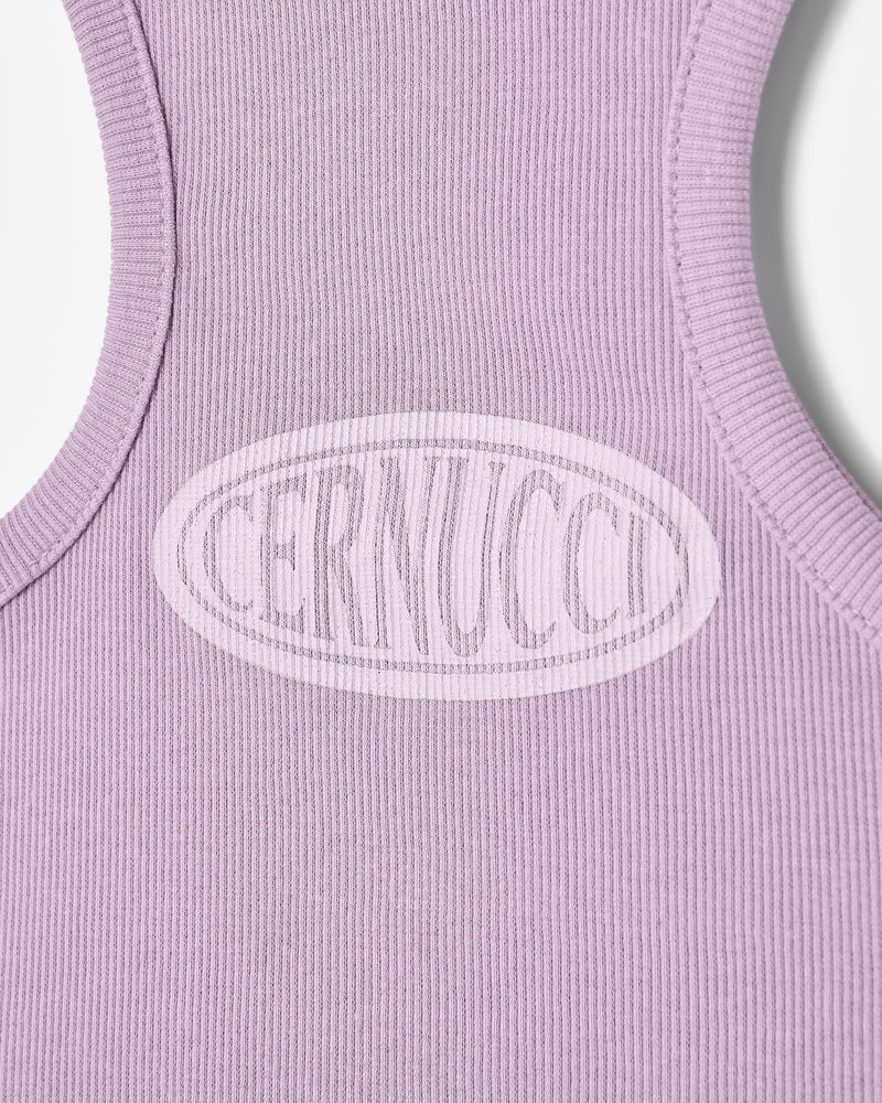 Cernucci Logo Super Crop Racer Vest - Purple