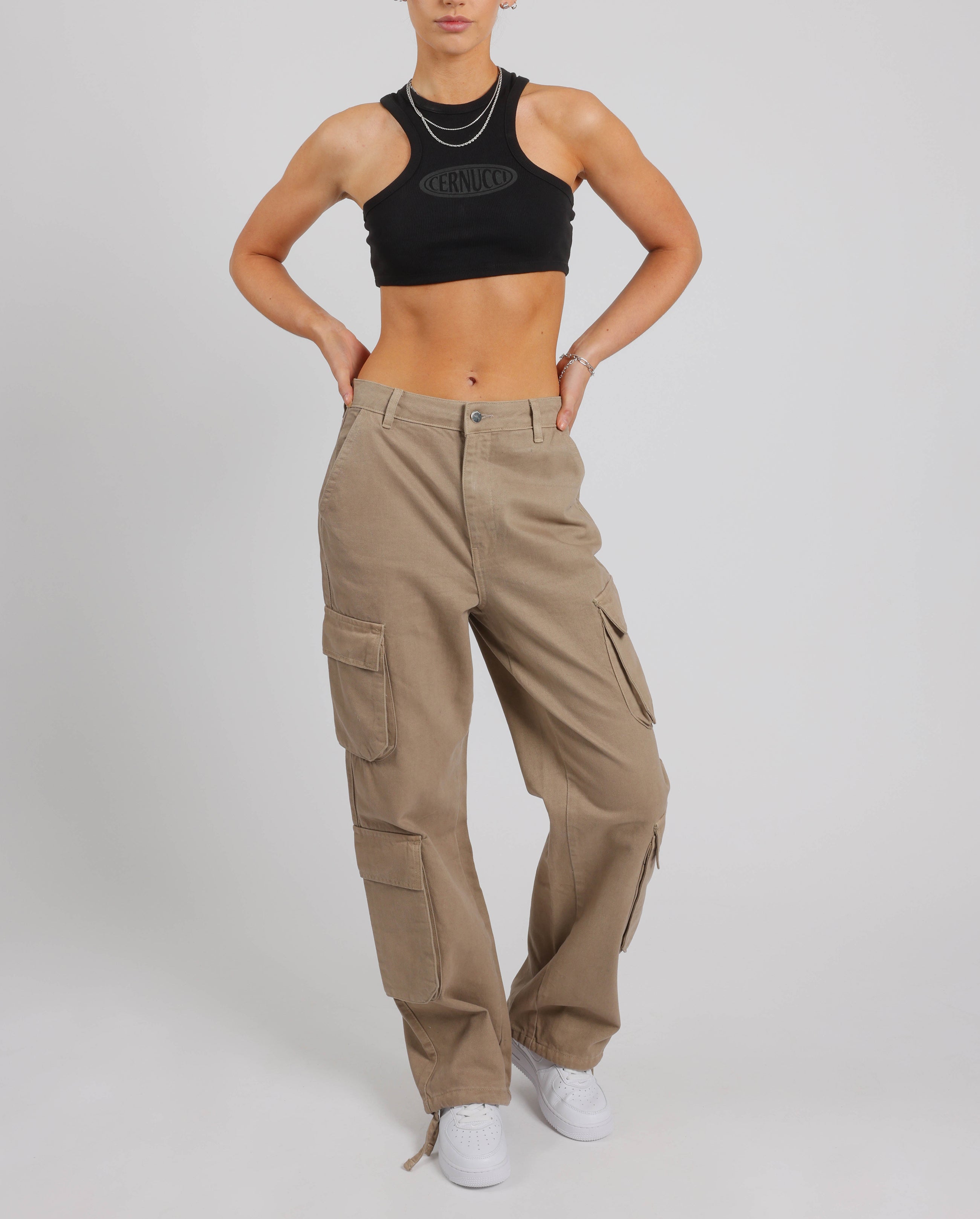 Multi Pocket Cargo Trouser - Beige