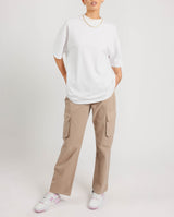 Straight Leg Cargo Trouser - Beige