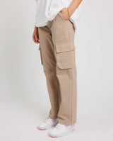 Straight Leg Cargo Trouser - Beige