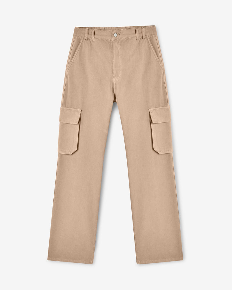 Straight Leg Cargo Trouser - Beige