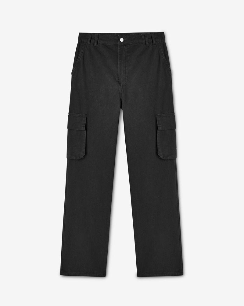 Straight Leg Cargo Trouser - Black