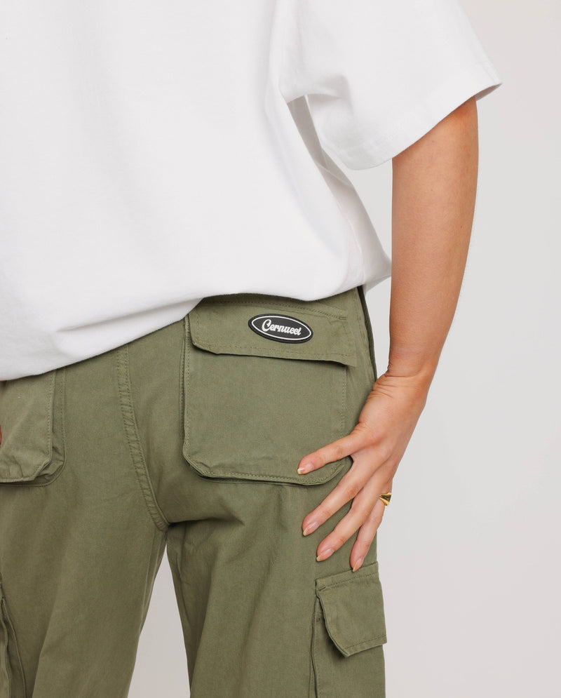 Straight Leg Cargo Trouser - Khaki