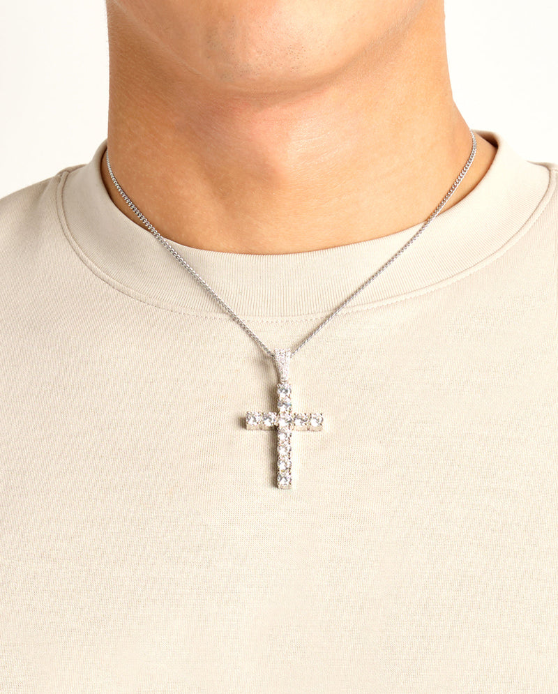 Iced Cross Pendant