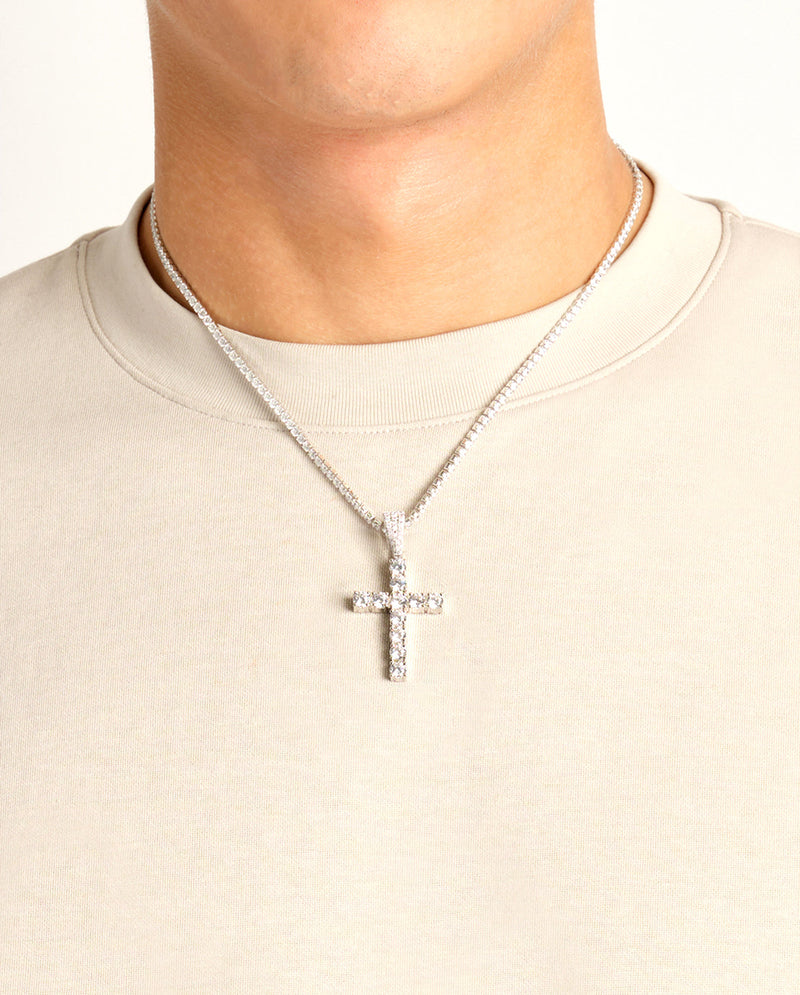 Iced Cross Pendant