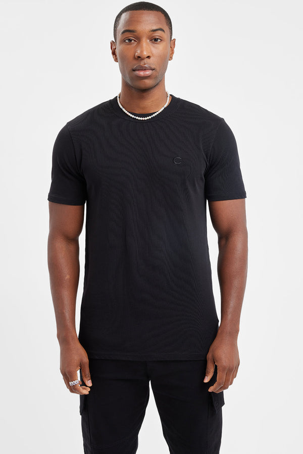 Slim Fit C T-Shirt - Black