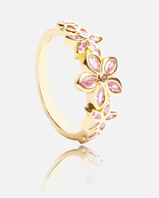 Cherry Blossom Ring - Gold
