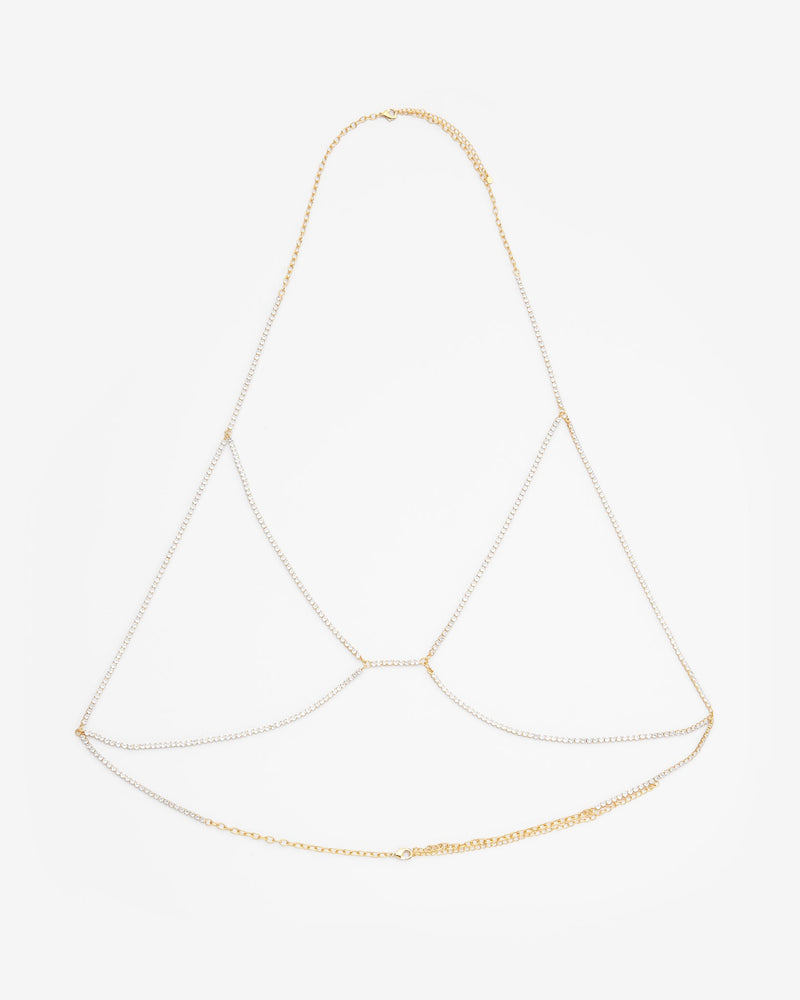 Diamante Body Chain - Gold