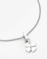 Flower Necklace - White Gold