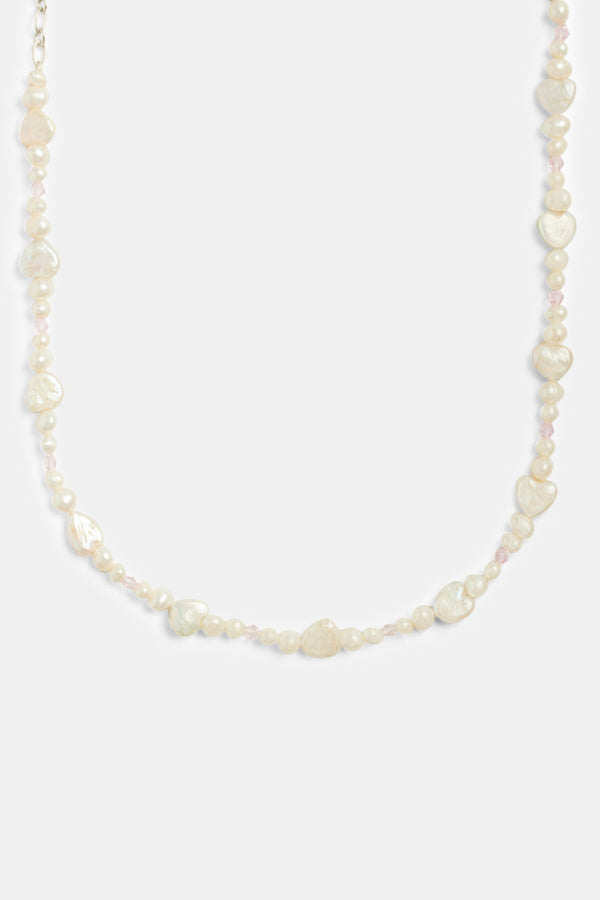 Heart Shape Freshwater Pearl Necklace