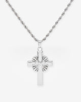 Floral Wrap Cross Pendant