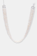 Freshwater Small Pearl Triple Layer Choker